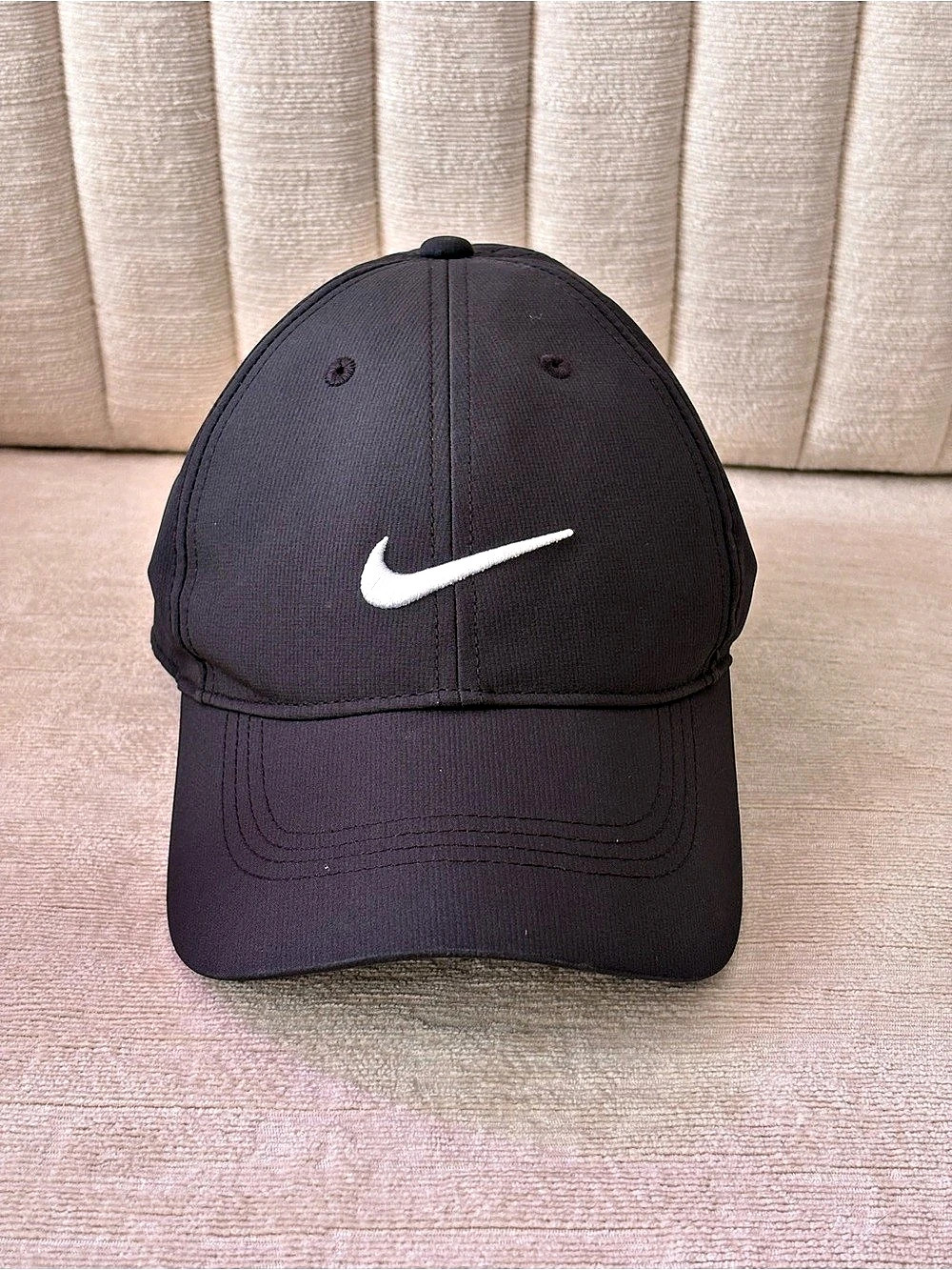 Nike Golf Swoosh Hat Black Adjustable Dri-FIT Cap